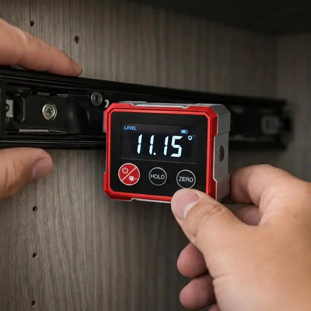 Digitale Laserinclinometer • Hoekafstandsmeter • Gradenmeter • Waterpas voor Nauwkeurige Hoekmetingen | Sansoti