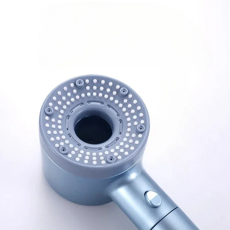 Douchette à main avec 5 positions réglables – pomme de douche économique en eau avec pression augmentée – accessoire de salle de bain pour faible pression d’eau | Sansoti