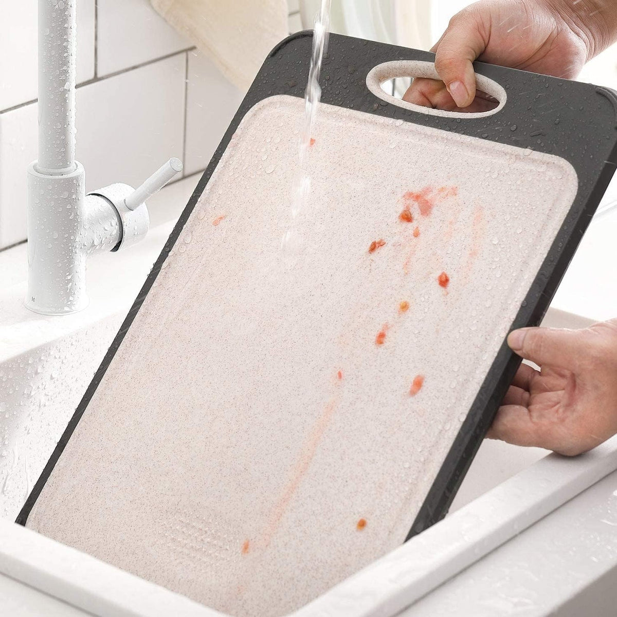 Roestvrij Stalen Werkblad 27cm Hittebestendig Antibacterieel Professioneel Keukengereedschap Snijplank | Sansoti