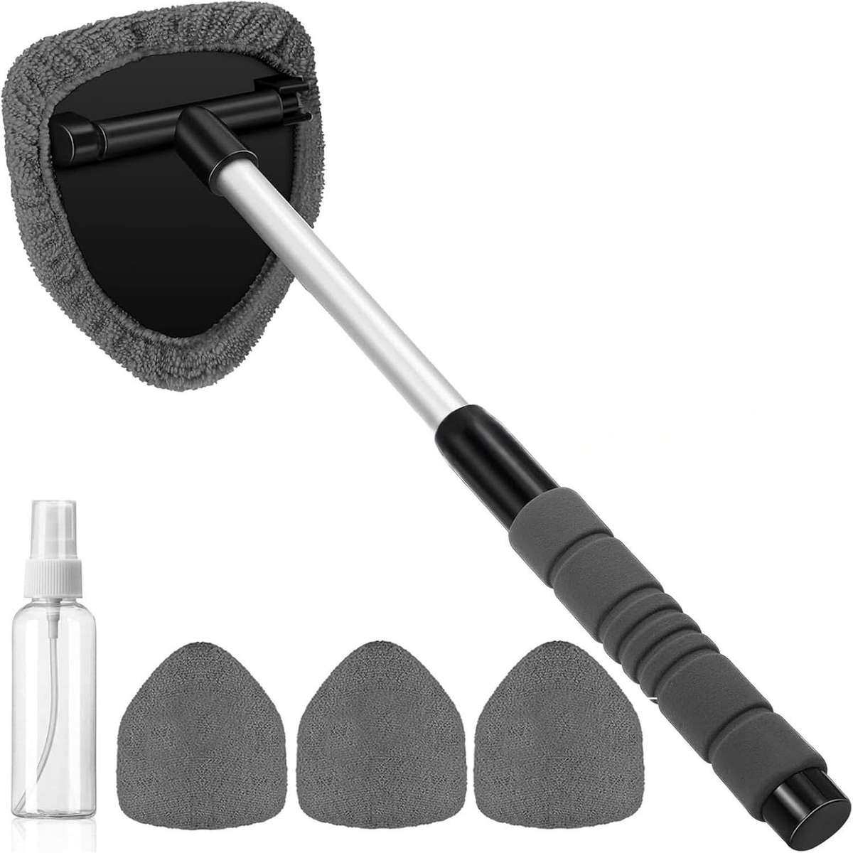 Window Squeegee with Rotating Head and Telescopic Handle PVA Sponge for Car Windows Mirrors Windows Streak-Free | Sansoti