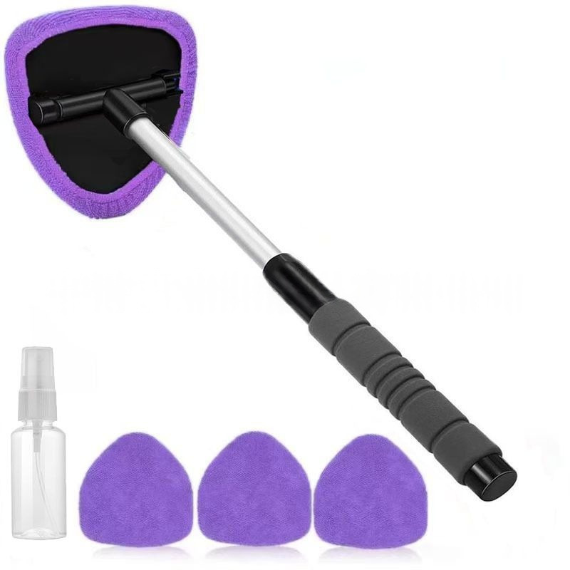 Window Squeegee with Rotating Head and Telescopic Handle PVA Sponge for Car Windows Mirrors Windows Streak-Free | Sansoti