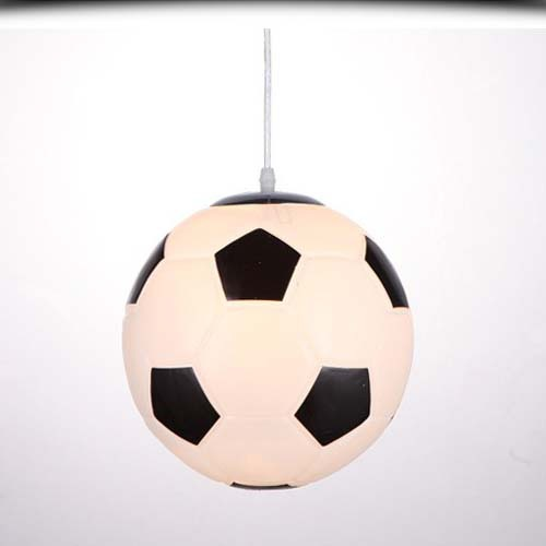 Kinderkamer Plafondlamp Voetbal Basketbal LED 30cm Glas Design | Sansoti