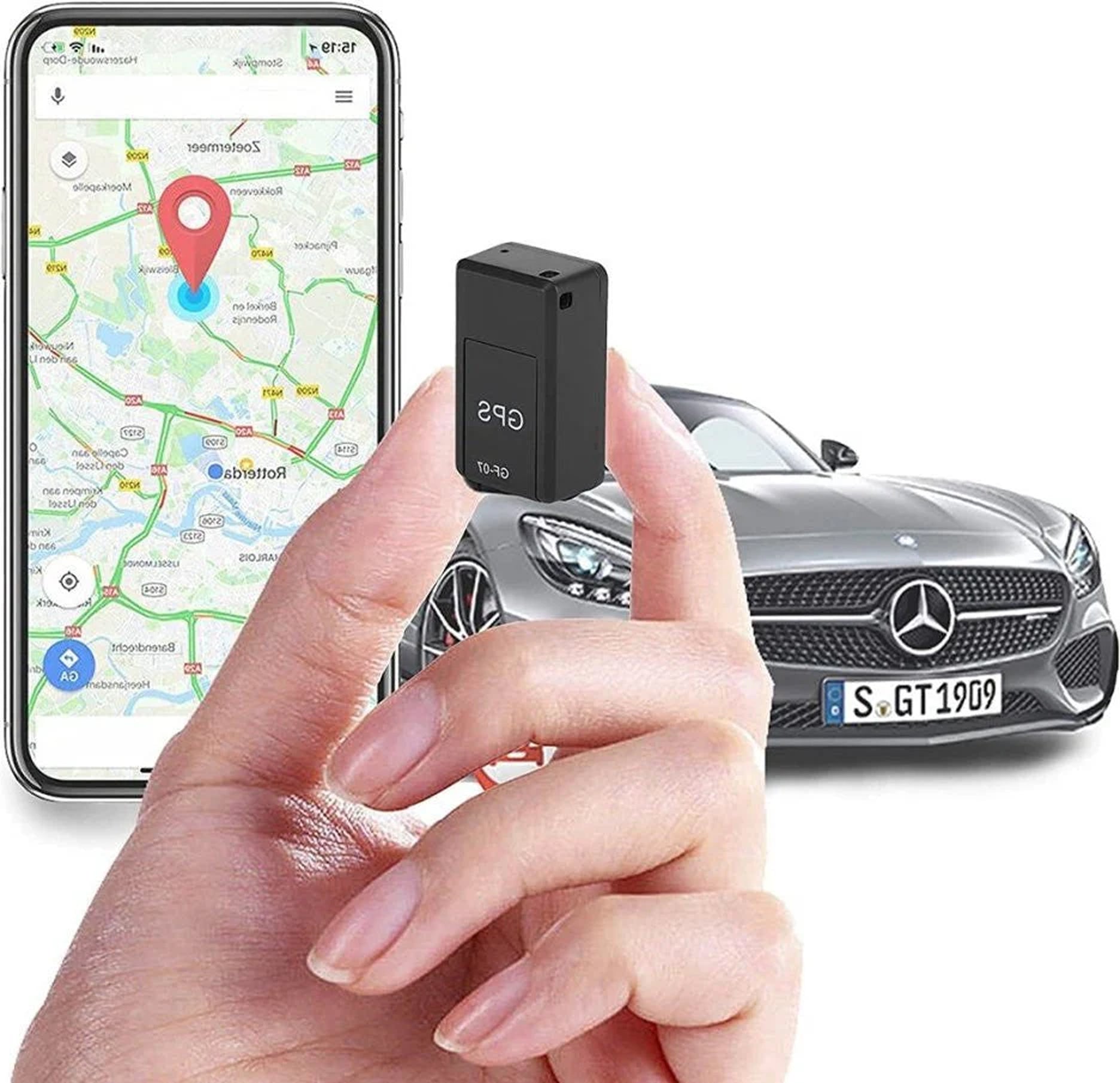 Compacte GPS-tracker Magnetisch Mondiaal Voertuigvolgsysteem Realtime Lokalisatie zonder Abonnement | Sansoti