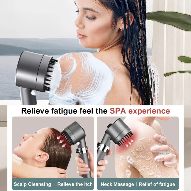 Pommeau de douche haute pression avec système de filtration à 9 couches, technologie d’économie d’eau et expérience de douche bien-être, salle de bains | Sansoti