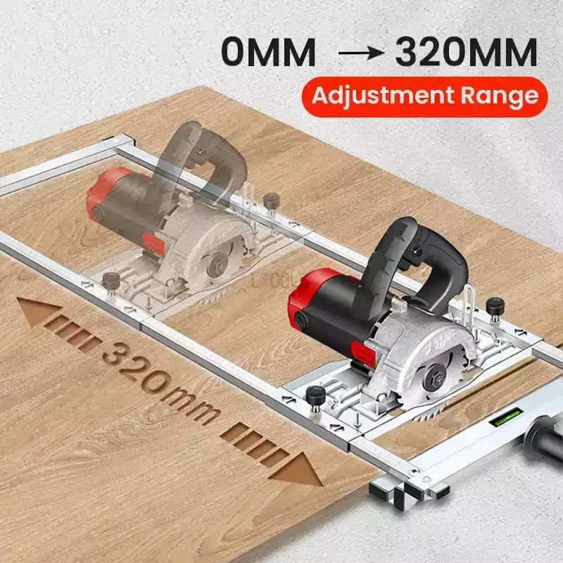 Guide de Scie Circulaire Réglable 0-320mm Aluminium Précision | Restfield