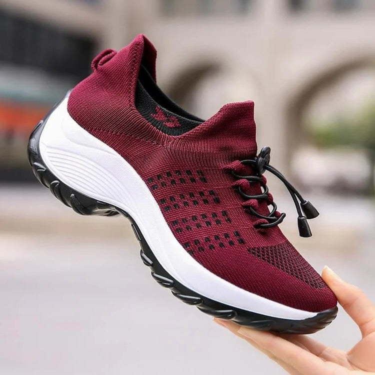 Orthopedische Sneakers met Brede Pasvorm Voetboogondersteuning en Demping voor Maximaal Loopcomfort Dagelijks | Sansoti