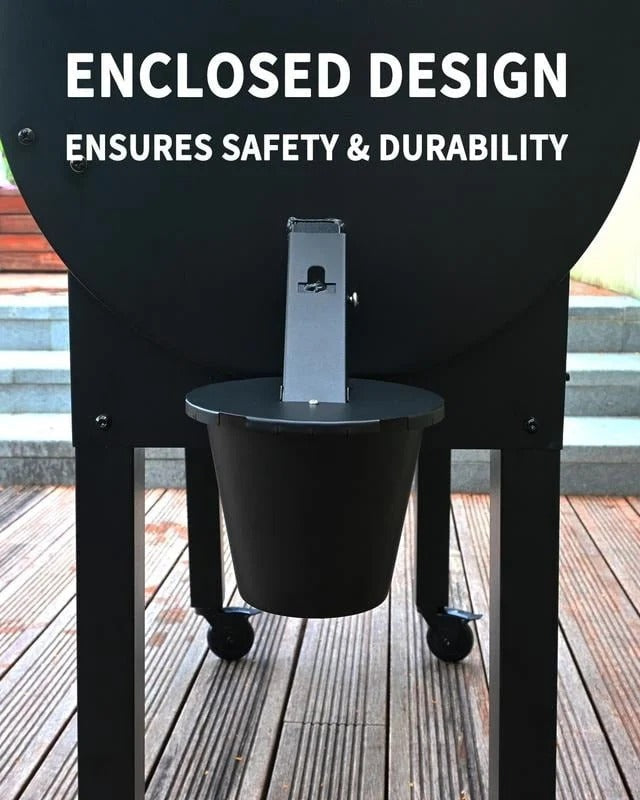 Fettauffangschale für BBQ mit Verschlussdeckel und wiederverwendbarer Einlage, 1.6 Zoll, quadratisch, für Grill und Pellet-Smoker | Sansoti