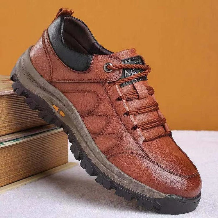 Herrenschuhe aus Leder, handgenäht, rutschfest, mit Fußgewölbeunterstützung, atmungsaktiv und komfortabel, Loafer für den täglichen Gebrauch, Casual | Sansoti