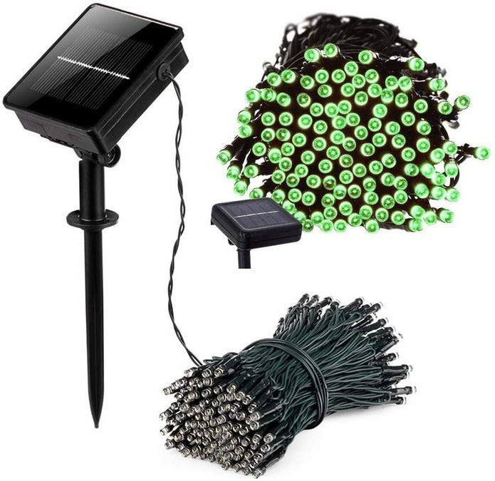 String of 100 Solar-Powered LED Lights, 17 Metres, Outdoor Lighting, Garden Party, Ambient Lighting, Garden Decoration | Sansoti