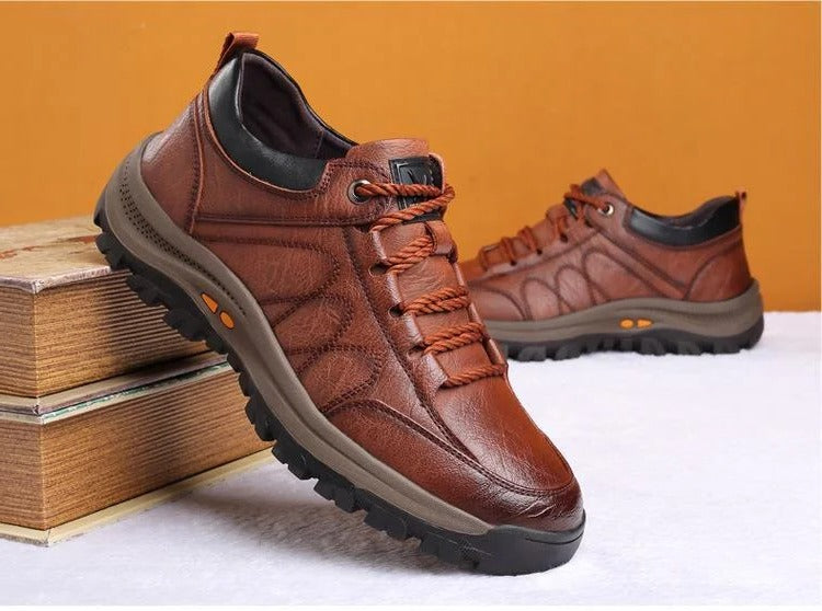 Herrenschuhe aus Leder, handgenäht, rutschfest, mit Fußgewölbeunterstützung, atmungsaktiv und komfortabel, Loafer für den täglichen Gebrauch, Casual | Sansoti