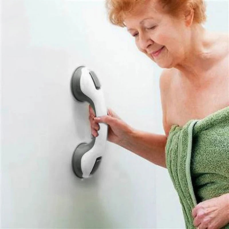 Zuignap Steungreep voor Badkamer – Antislip Veiligheidshandvat Douche Bad Zonder Boren voor Senioren en Ouderen | Sansoti
