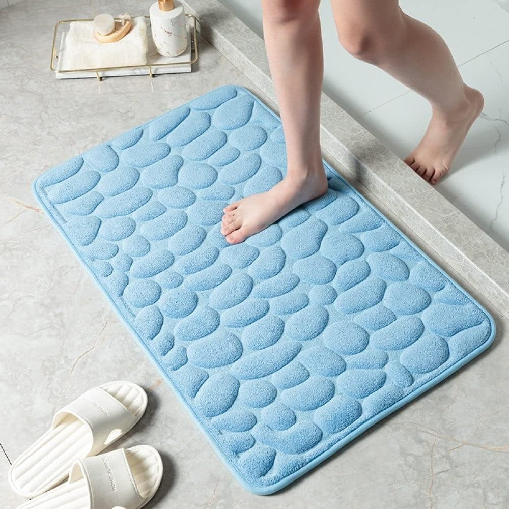 Badmat Microvezel Antislip Crème Badkamer Sneldrogend Absorberend Zachte Badkamermat Wasbaar Vloermat Douchemat Keukenmat | Sansoti