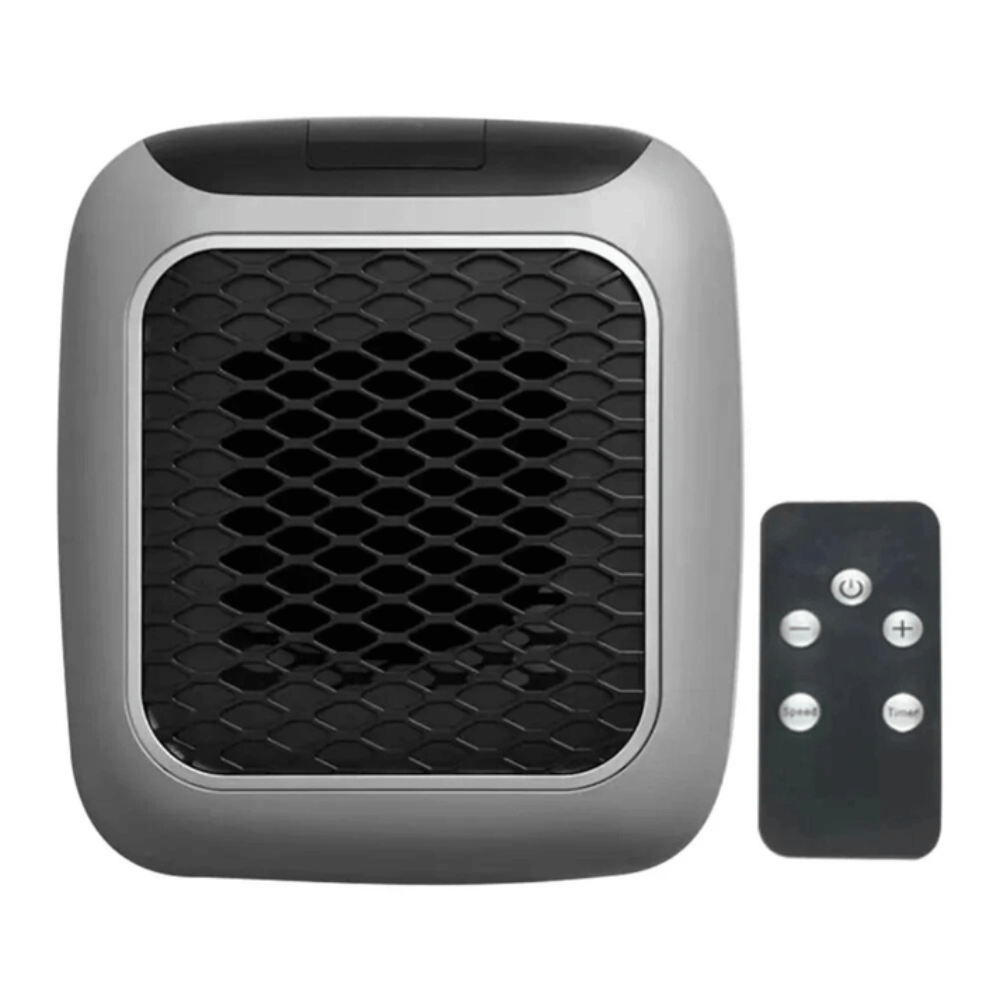Compacte Wandkachel 800W Direct Warmte ABS Zilver Plug-In Elektrische Verwarming voor Slaapkamer en Badkamer | Sansoti