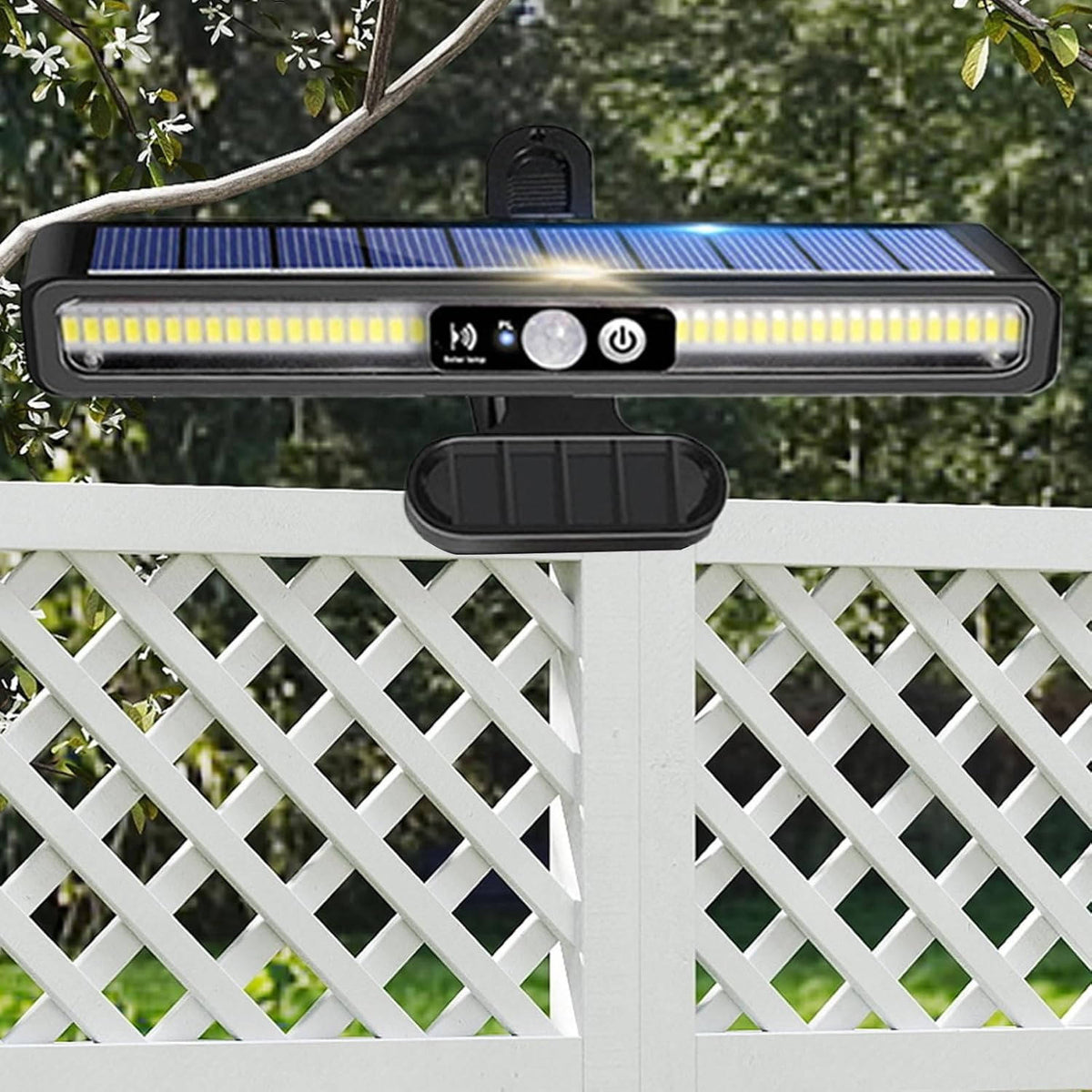 Applique d'extérieur sans fil à énergie solaire avec détecteur de mouvement, 36 LED, 400 lumens, éclairage de jardin, lot d'appliques murales | Sansoti