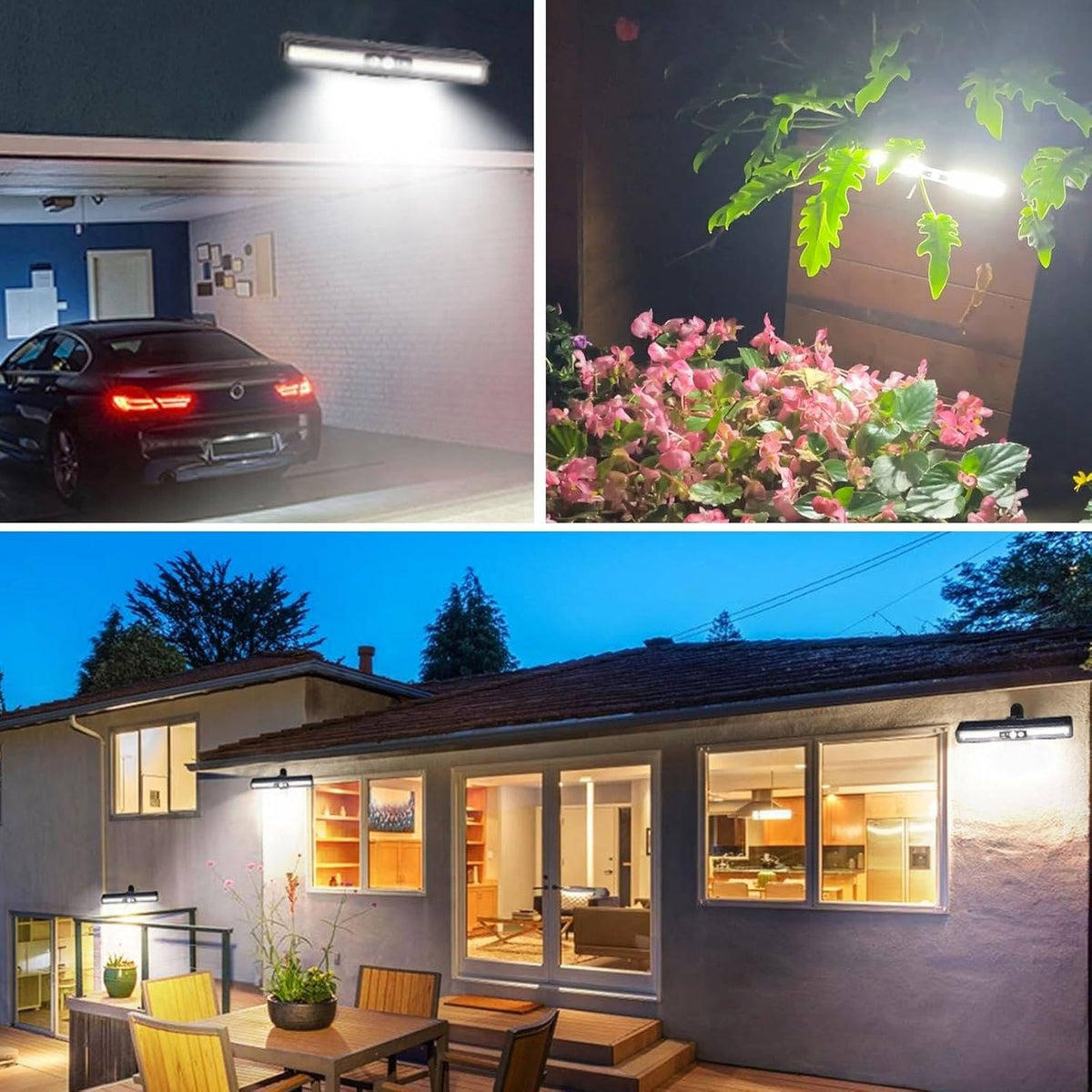 Applique d'extérieur sans fil à énergie solaire avec détecteur de mouvement, 36 LED, 400 lumens, éclairage de jardin, lot d'appliques murales | Sansoti