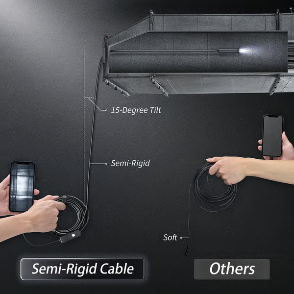 Inspektionskamera Handy 1080P HD 5 Meter Kabel LED Endoskop | Restfield