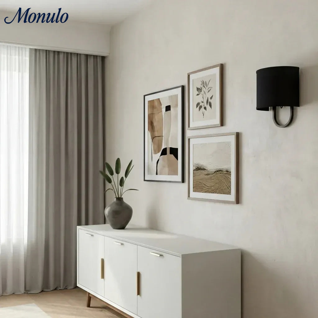 Wandlamp Stoffen Kap – Moderne Slaapkamer Wandverlichting voor Sfeervolle Ambiance | Sansoti