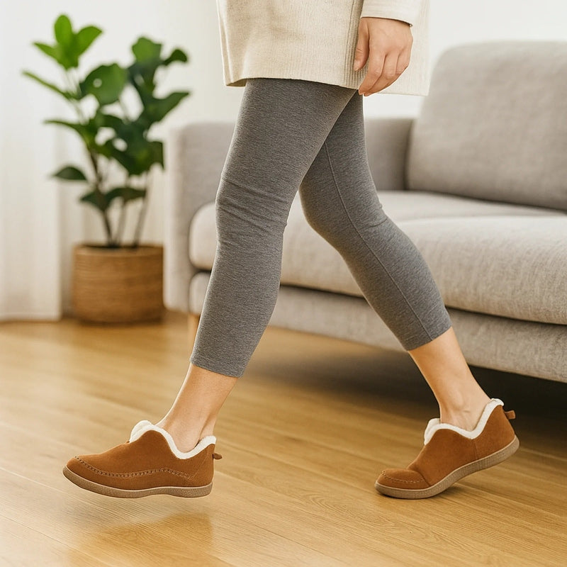 Orthopedische Pantoffels met Voetbedondersteuning Warmgevoerd Antislip Comfortabele Wintersloffen Thuisschoenen | Sansoti