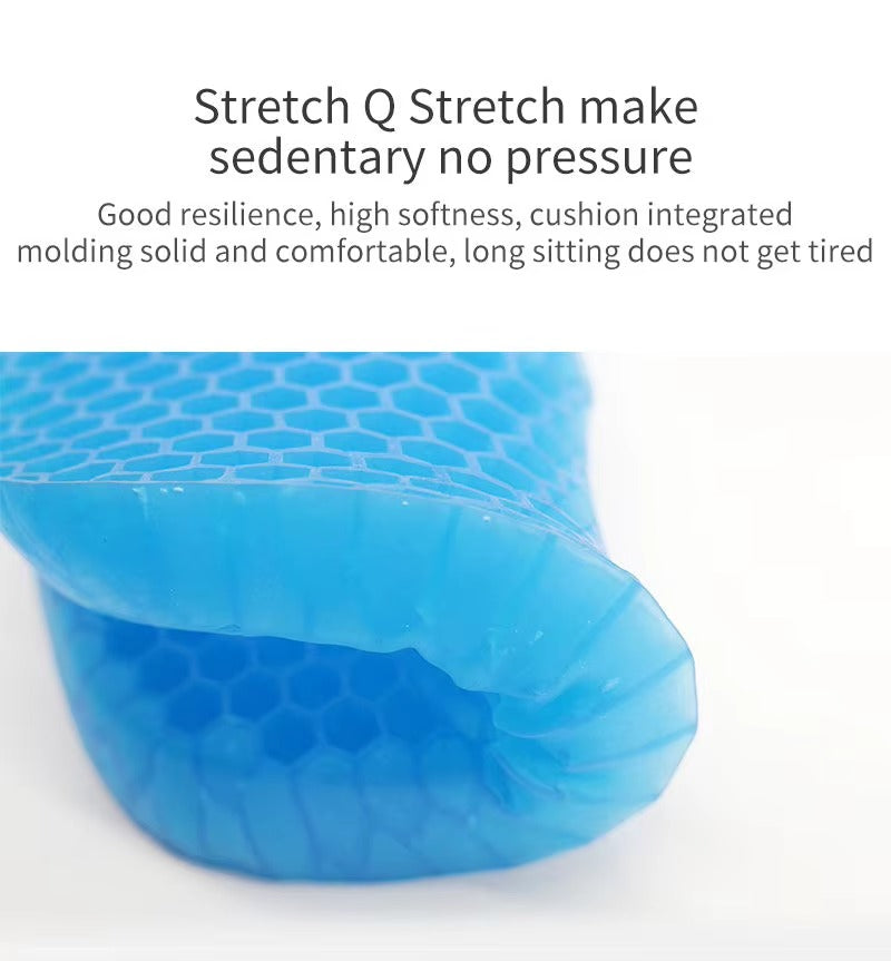 Ergonomic Gel Cushion Tailbone Back Support Seat Cushion Home Office Desk Comfort Pain Relief | Sansoti