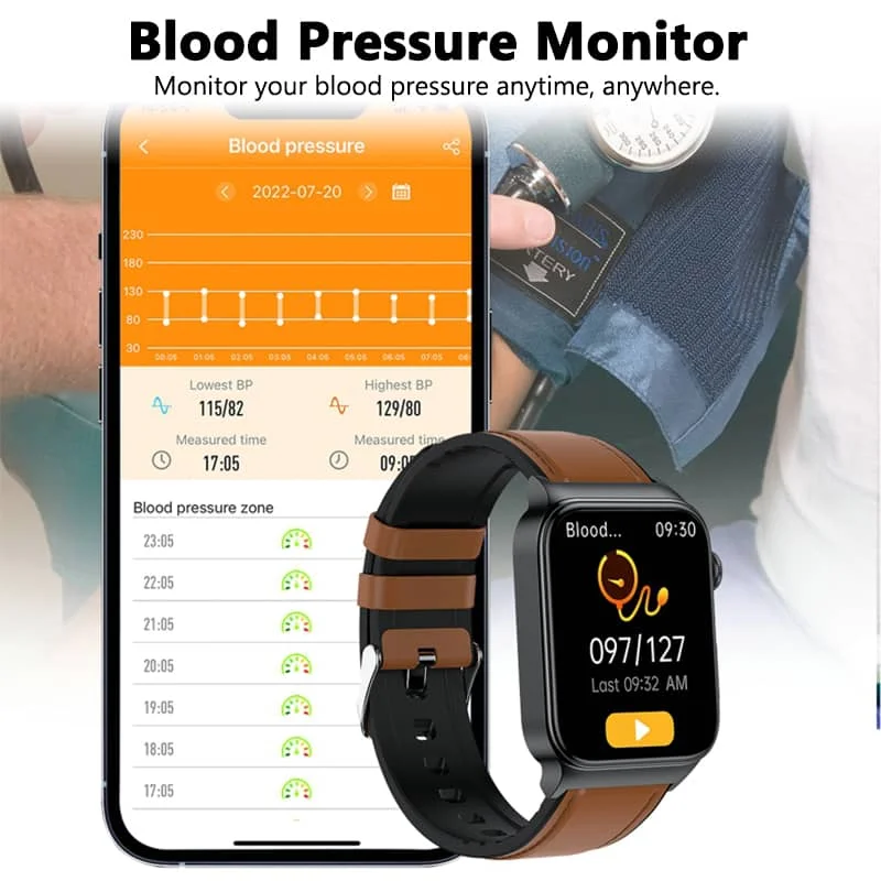 Geavanceerd Gezondheidshorloge met ECG en Bloedglucose Monitoring | Sansoti