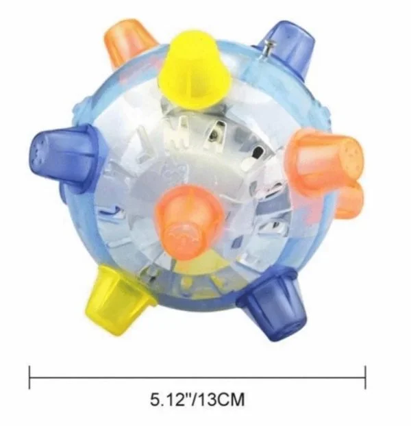 Interaktiver Springball mit LED-Licht für Hunde – Bewegung, Gehirntraining und Spielzeug aus thermoplastischem Gummi | Sansoti