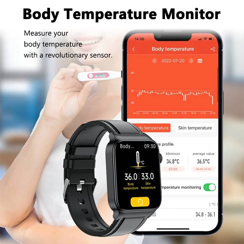 Geavanceerd Gezondheidshorloge met ECG en Bloedglucose Monitoring | Sansoti