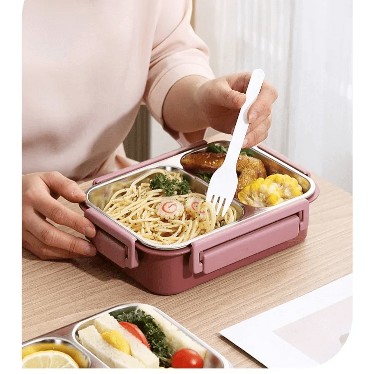 Thermische Lunchbox 500ml Dubbelwandig Lekvrij Roestvrijstaal Voedselcontainer Voor Werk School Onderweg | Sansoti