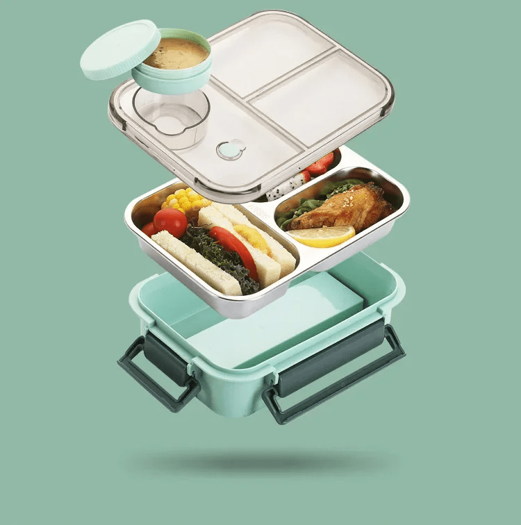 Thermische Lunchbox 500ml Dubbelwandig Lekvrij Roestvrijstaal Voedselcontainer Voor Werk School Onderweg | Sansoti