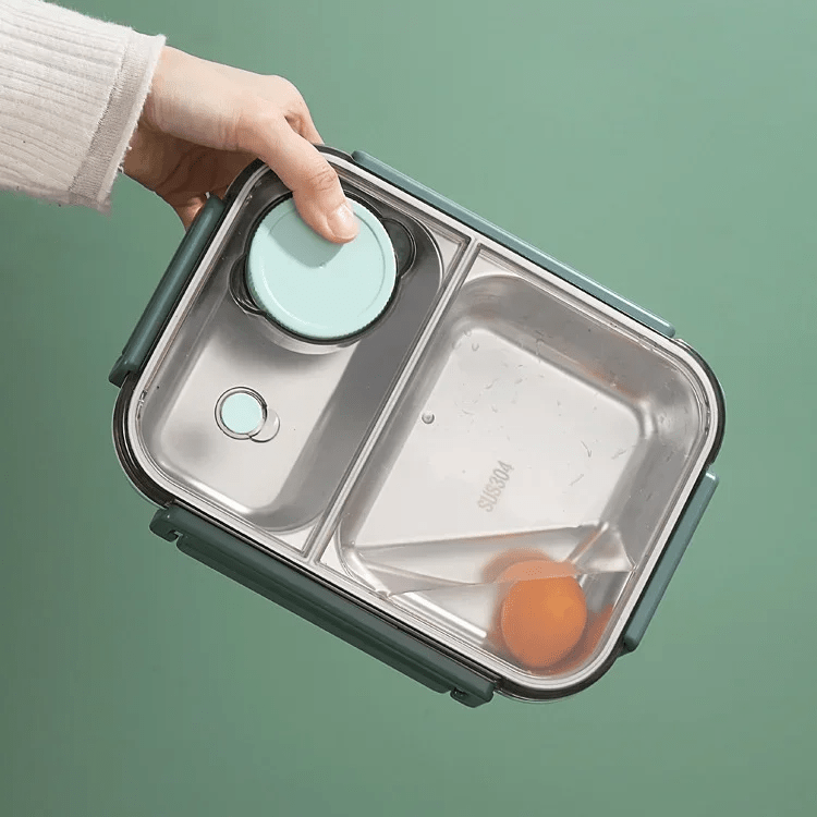 Thermische Lunchbox 500ml Dubbelwandig Lekvrij Roestvrijstaal Voedselcontainer Voor Werk School Onderweg | Sansoti