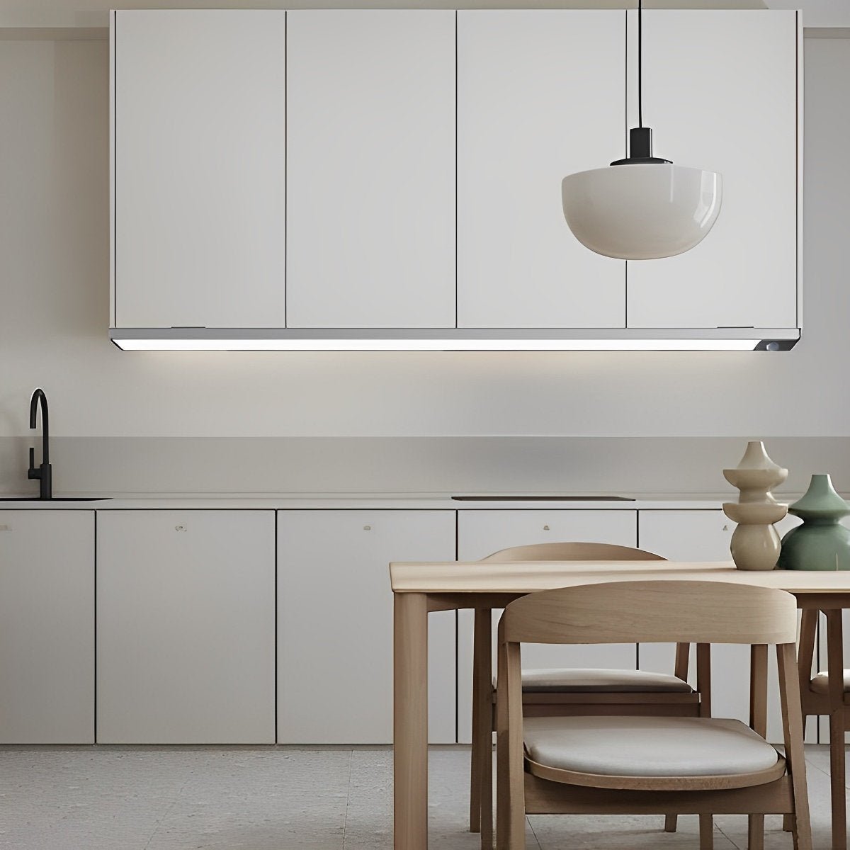 Kastverlichting LED Bewegingssensor Aluminium Zwart USB Oplaadbaar Onderkastlamp Keuken Kledingkast Nachtlamp Draadloos | Sansoti