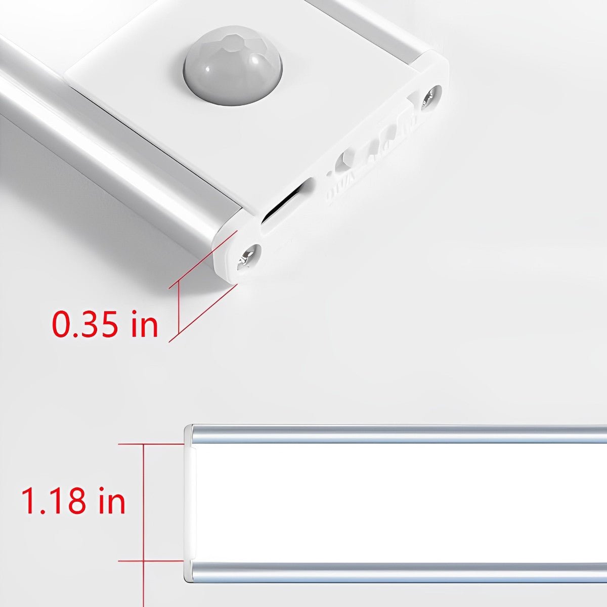 Kastverlichting LED Bewegingssensor Aluminium Zwart USB Oplaadbaar Onderkastlamp Keuken Kledingkast Nachtlamp Draadloos | Sansoti