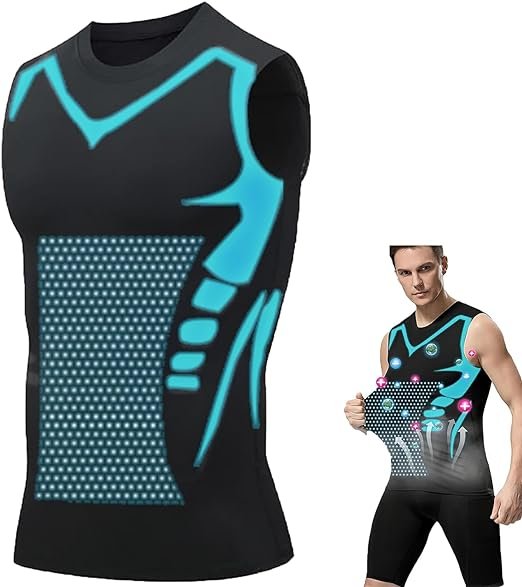 Compressievest voor Mannen met Houdingscorrectie Tourmalijn Technologie Rugondersteuning Sportkleding | Sansoti