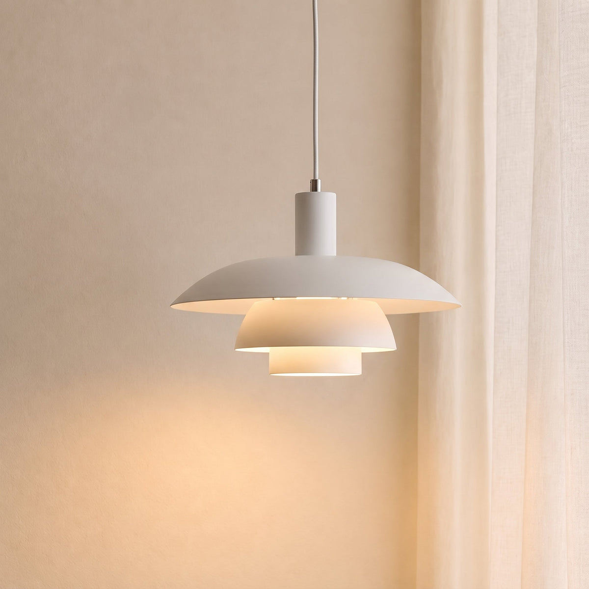 Skandinavische Metall-Pendelleuchte LED Dimmbar für Esszimmer Küche Wohnzimmer Deckenbeleuchtung 29-39cm | Sansoti