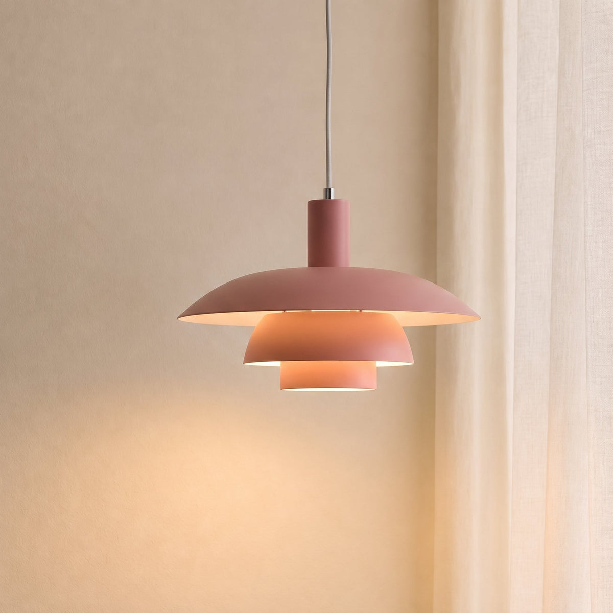 Skandinavische Metall-Pendelleuchte LED Dimmbar für Esszimmer Küche Wohnzimmer Deckenbeleuchtung 29-39cm | Sansoti