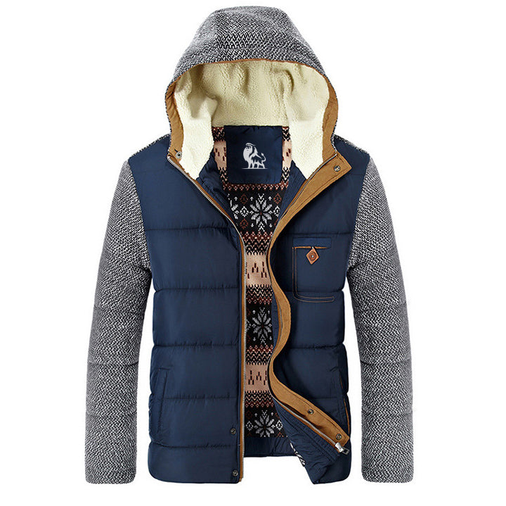 Warme Fleece Winterjas Waterafstotend Geïsoleerd Heren Outdoorkleding Wandelen Skiën Navy Zwart Grijs | Sansoti