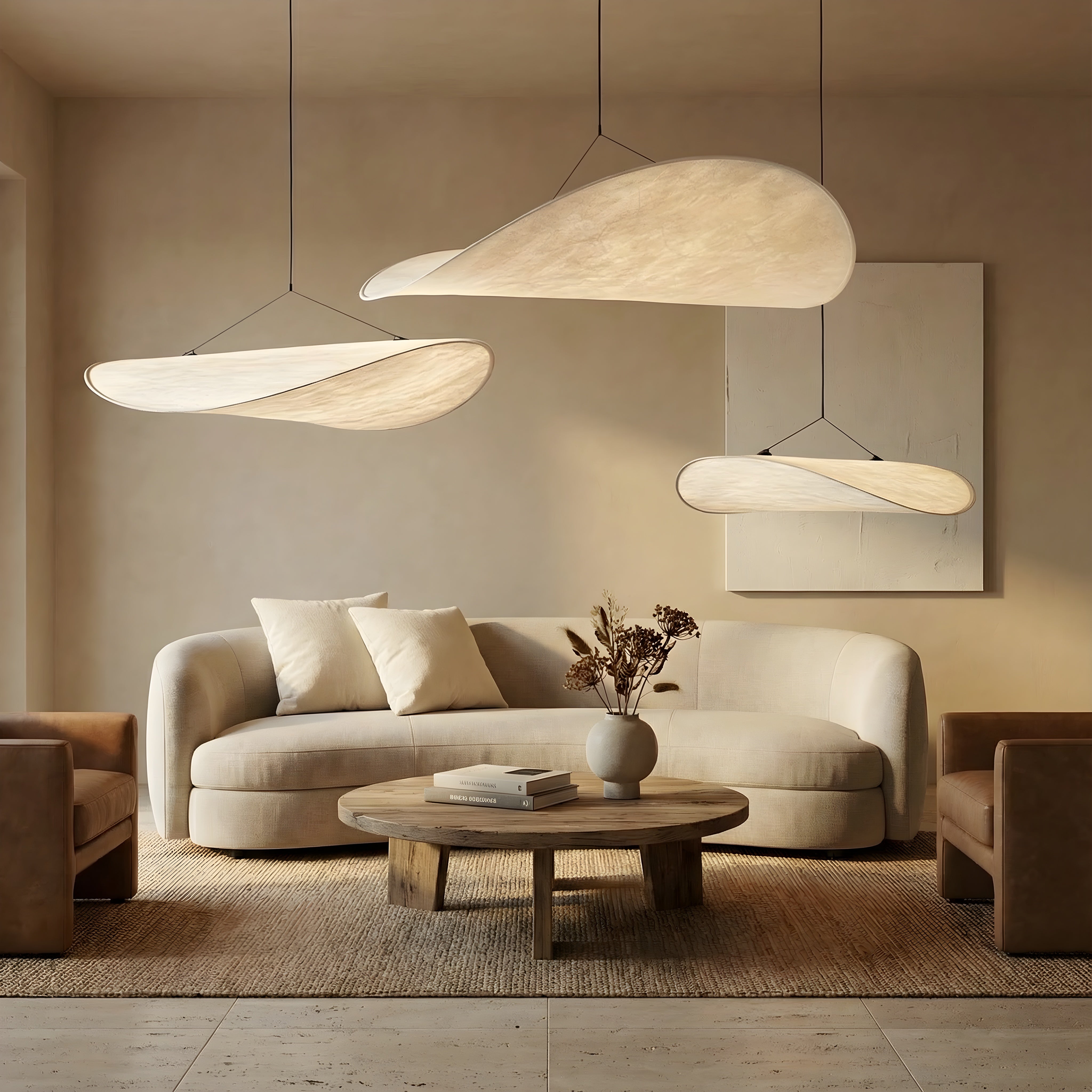 Pendelleuchte aus Seide Wolkenform Schwarz Esszimmer Wohnzimmer Schlafzimmer Stimmungsbeleuchtung Minimalistisches Design Modern | Sansoti