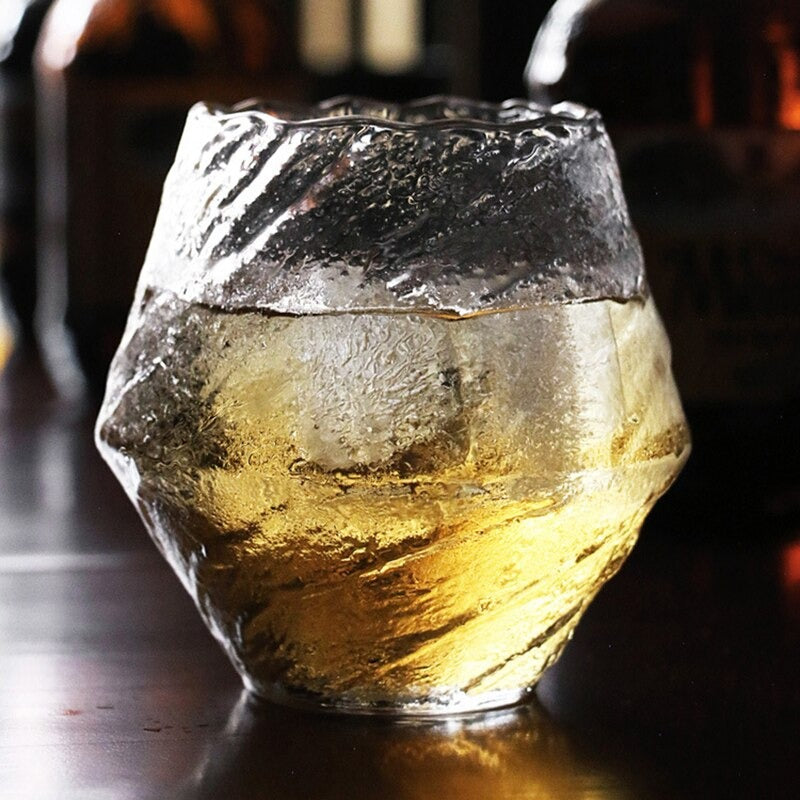 Handgemaakt Japans Whiskyglas 380ml Hittebestendig Kristal Ambachtelijk Design Cometinspiratie Houten Geschenkdoos Premium Drinkglas Traditionele Techniek Collectorsitem | Sansoti