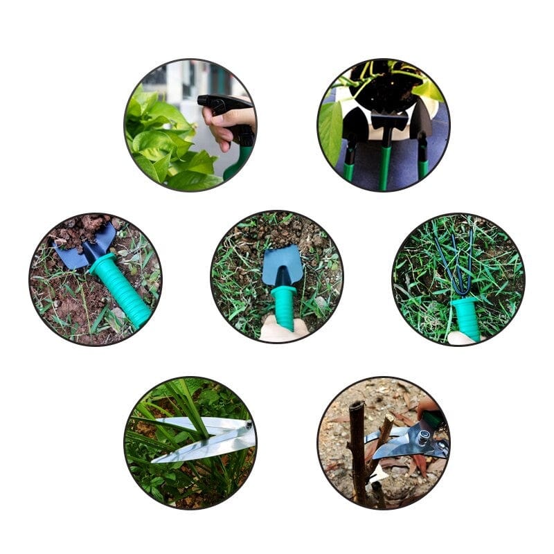 Tuingereedschap Set 10 Delig RVS Met Opbergkoffer Complete Tuinset | Sansoti