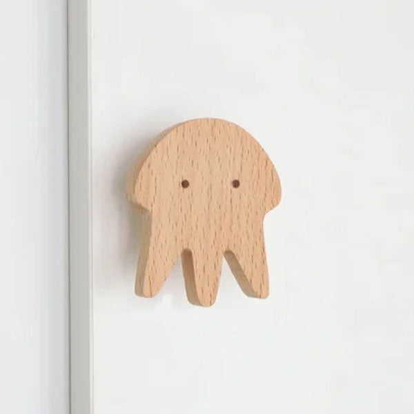 Wandhaken Hout Dieren Zelfklevend Kinderkamer Kapstokhaak Scandinavisch Design Kapstokhaakjes Muur Decoratie | Sansoti