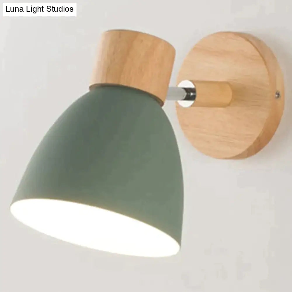Drewniana lampa ścienna do czytania, oprawka E27, skandynawski design, nastrojowe światło do czytania, lampka nocna do salonu i sypialni | Sansoti
