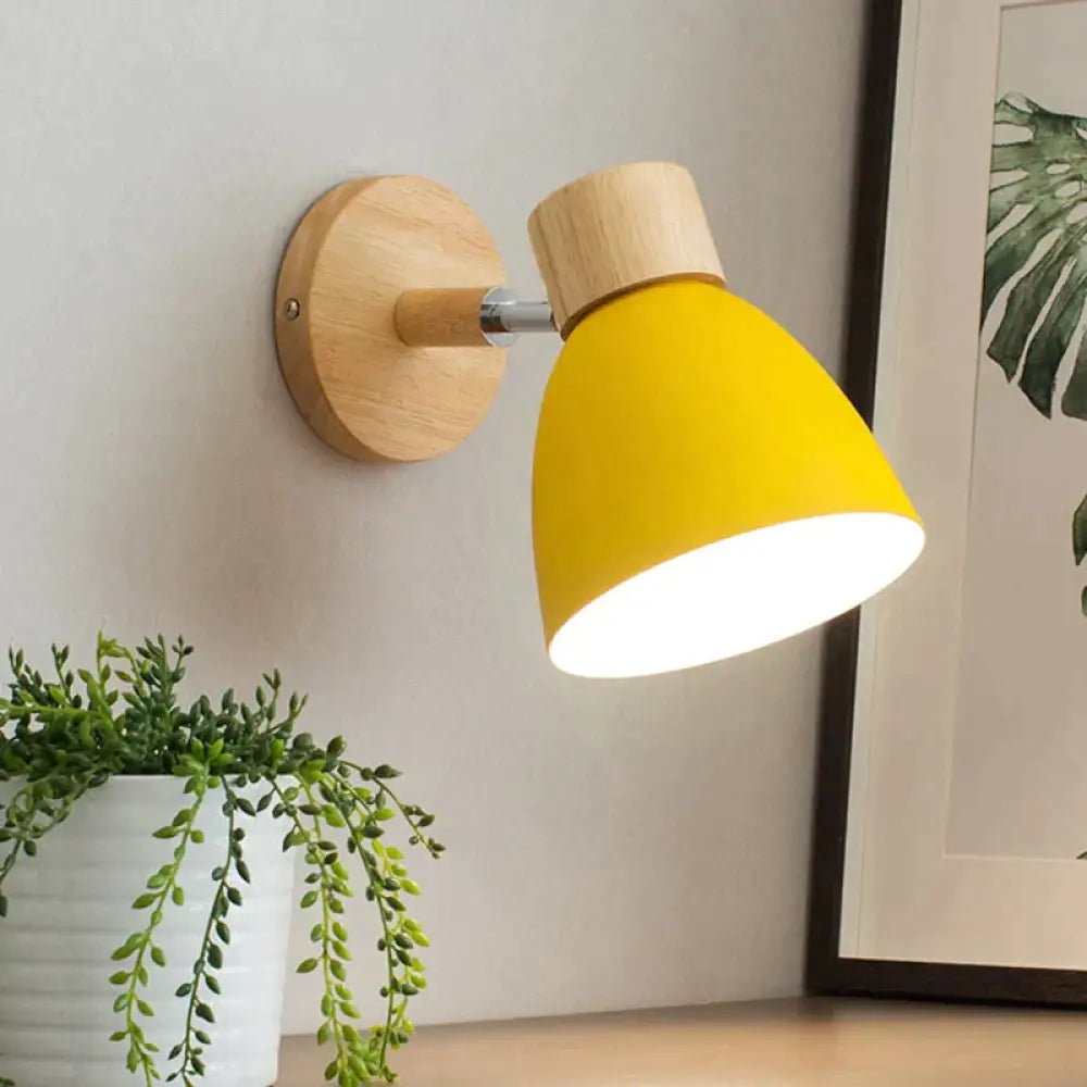 Drewniana lampa ścienna do czytania, oprawka E27, skandynawski design, nastrojowe światło do czytania, lampka nocna do salonu i sypialni | Sansoti