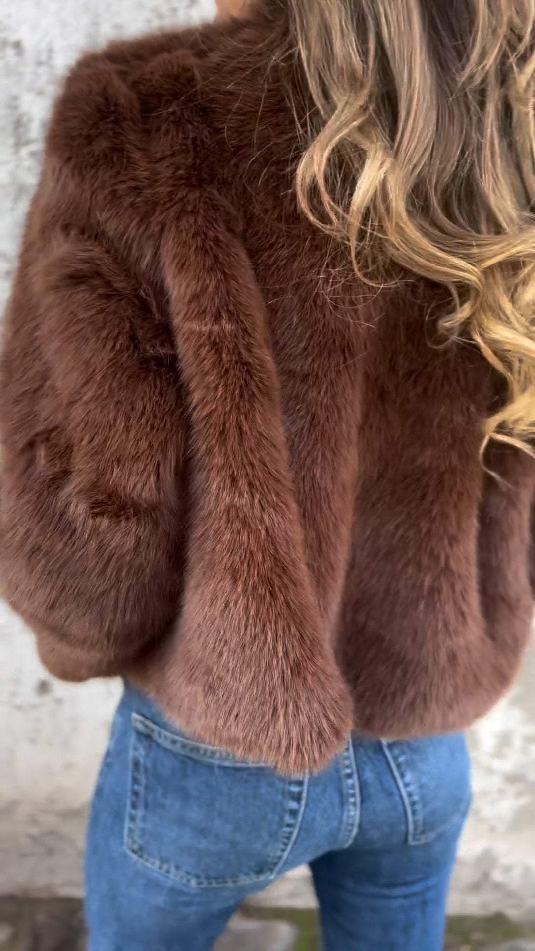 Gefütterte Damenjacke mit Reißverschluss Warme Winterjacke für Herbst und Winter Weiche Oversize-Jacke für Damen Bequem | Sansoti