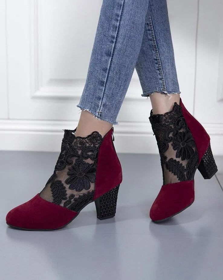 Dames Pumps met Hak Zwart Beige Rood Elegant Feestschoenen Comfortabele Hakken Party Avondschoenen Maat 35-43 | Sansoti