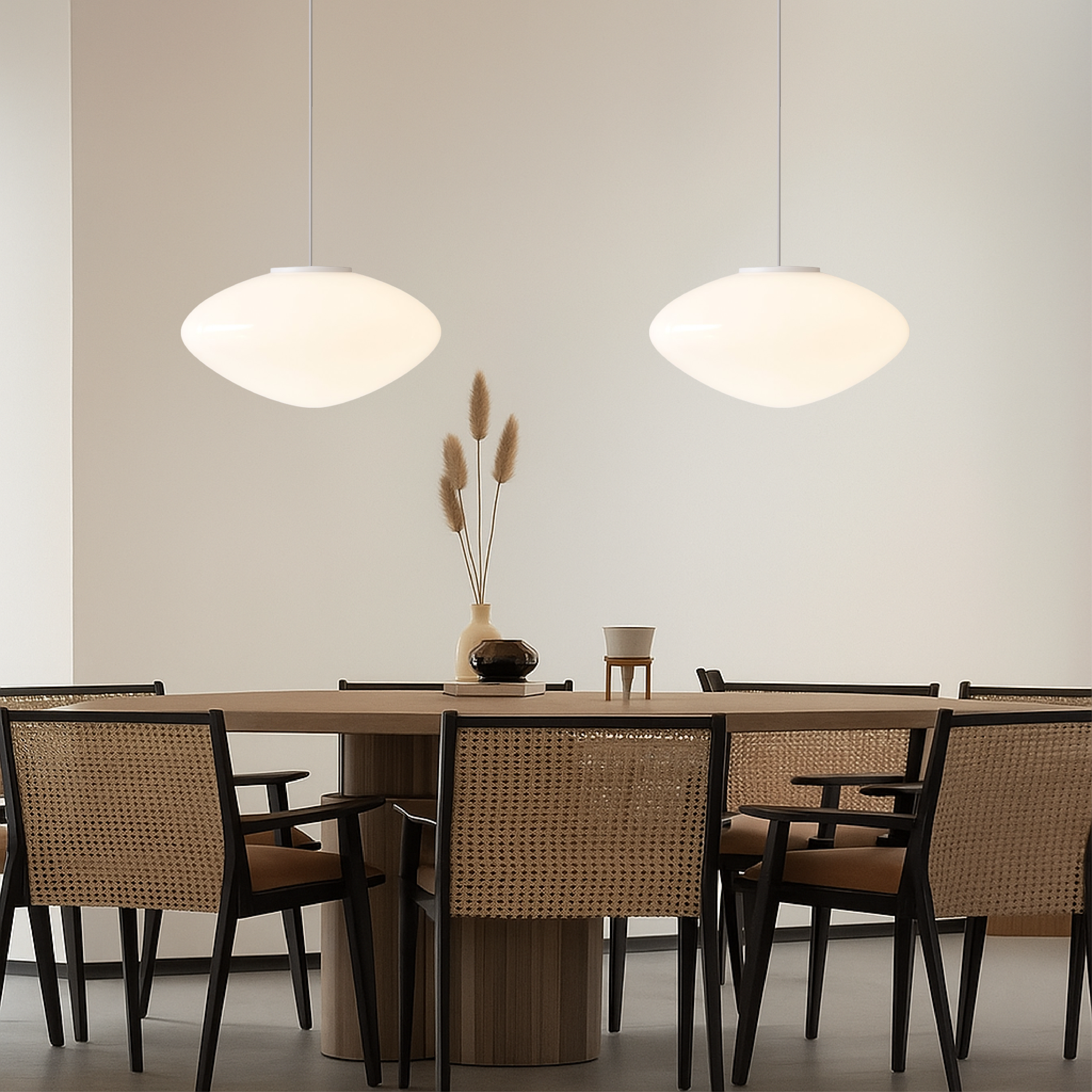 Suspension scandinave avec abat-jour en verre, métal, douille E27, éclairage de plafond au design moderne pour salle à manger et cuisine | Sansoti
