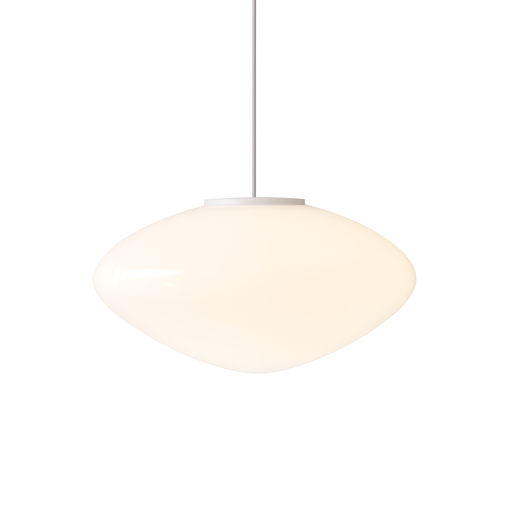 Suspension scandinave avec abat-jour en verre, métal, douille E27, éclairage de plafond au design moderne pour salle à manger et cuisine | Sansoti