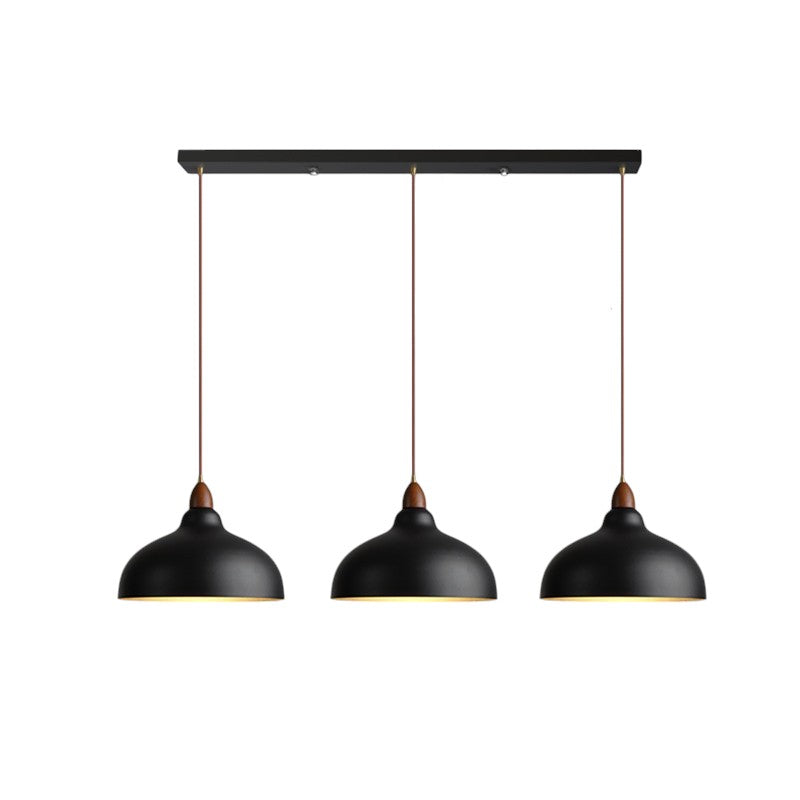 Suspension en bois et métal E27 réglable, design scandinave, éclairage d’ambiance chaleureux pour salle à manger, îlot de cuisine et salon | Sansoti