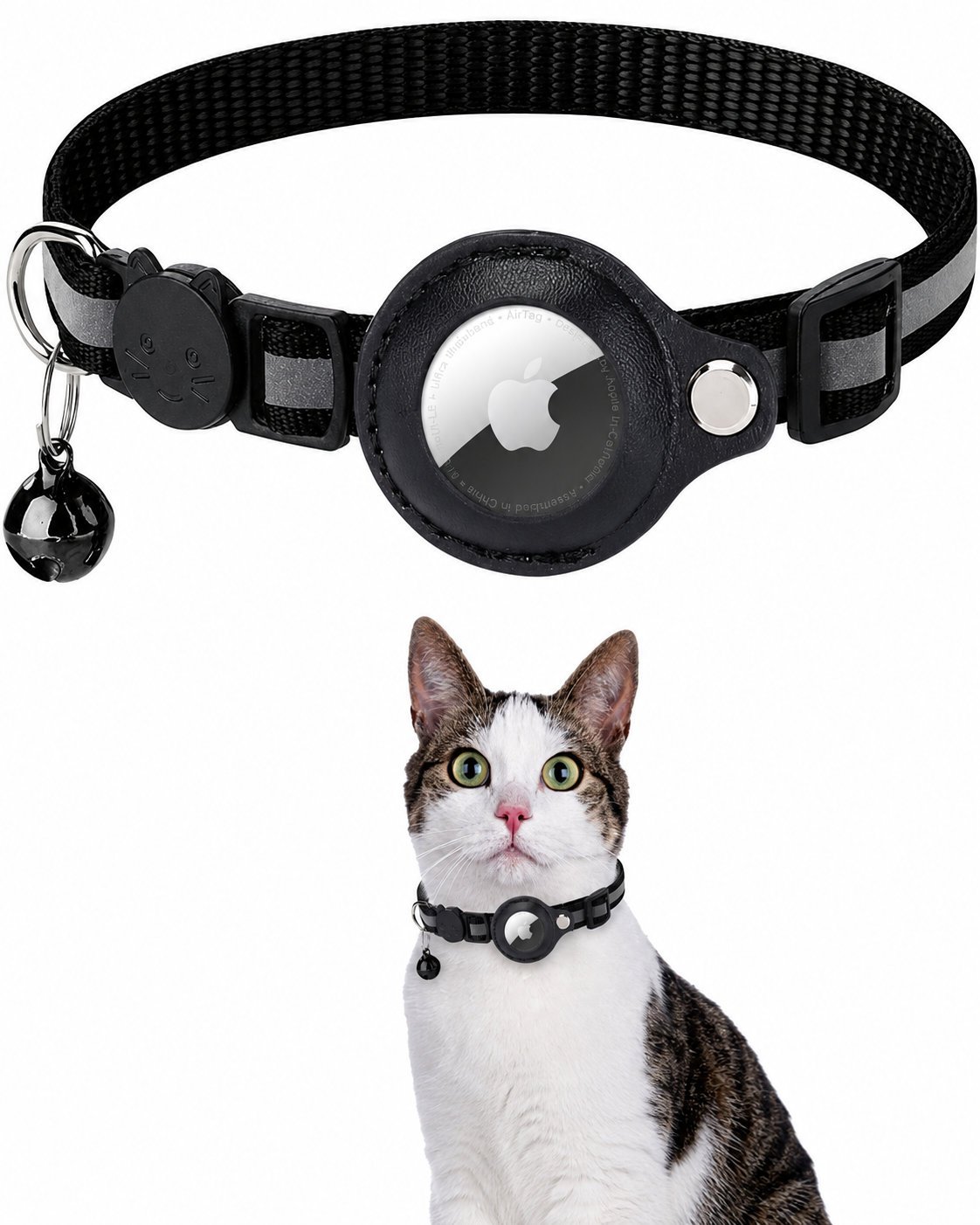 Reflective GPS Tracker Collar for Cats with Safety Buckle | Sansoti