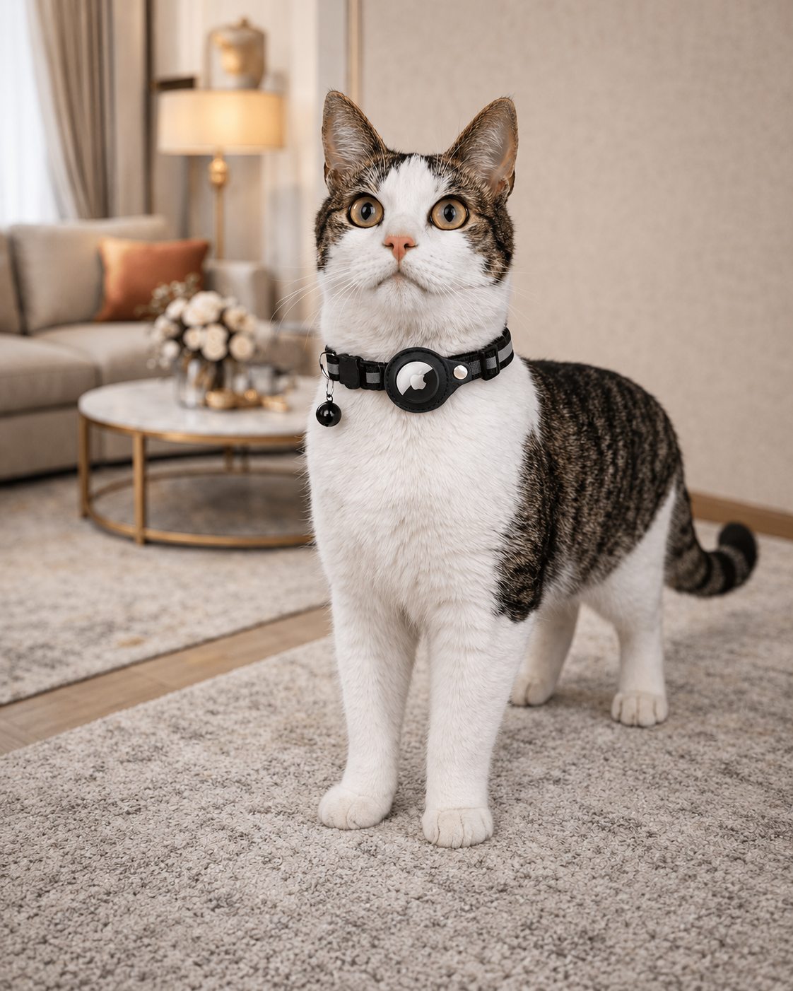 Reflective GPS Tracker Collar for Cats with Safety Buckle | Sansoti