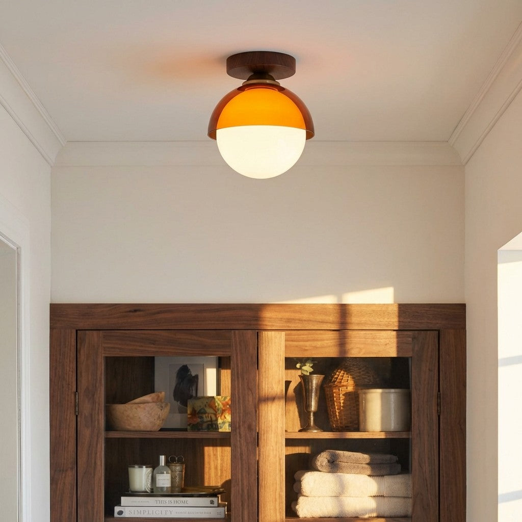 Vintage Plafondlamp met Zonsondergangstinten voor Gang en Entree – Moderne Sfeerverlichting | Sansoti