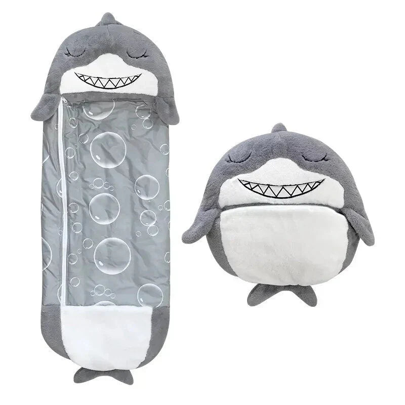 Pluche Knuffel Slaapzak 2-in-1 voor Kinderen Reizen Logeren Polyester 135-180cm Dierenmotieven Kamperen | Sansoti